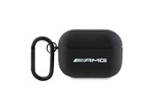 Mobil - Covers & Cases - Mercedes AMG Leather White Logo Case for AirPods Pro 2 (2022/2023) - Black - 3666339113605
