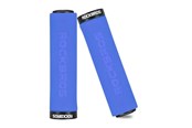 Cykeltilbehør - Rockbros BT1001BLBK sponge bicycle handlebar grips - blue and black - BT1001BLBK