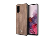 Mobil - Covers & Cases - Mercedes Wood Line Walnut Case for Samsung Galaxy S20 - Brown - 3700740473627