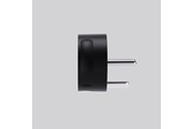 Afbrydermateriel - NORM K, Flad stikprop, Med jord, Sort - 44011
