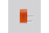 Afbrydermateriel - NORM K, Flad stikprop, Med jord, Orange - 44016