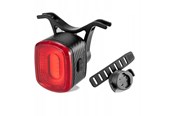 Cykellygter - Rockbros Q2S LED Rear Bike Light with Smart Stop System + USB-C - USB-A Cable - Black - Q2S