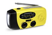 DAB, netværks- og clockradio - Thomson Emergency Hand Crank Radio - Yellow - AM/FM - Mono - Gul - RT260Y