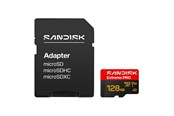 Hukommelseskort - SANDISK Extreme PRO microSD/SD - 250MB/s - 128GB - SDSQXCJ-128G-GS6MA
