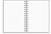 Blokke, Formularer & Notesbøger - Burde Notebook A5 Silver Flower - 92771200