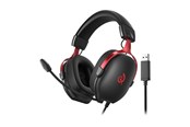 Hovedtelefoner/headset - QCY Heroad VN200 Gaming Headphones - H7GM black red