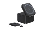 Mobil - Adaptere & Opladere - Baseus MagPro 3in1 25W MagSafe Compatible Inductive Charger for Phone and Smartwatch - Black - P10264100123-01