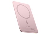 Powerbank - Baseus PicoGo AM41 5000mAh 20W Ultra-Slim Power Bank MagSafe Compatible with Simple USB-C 60W 30cm Cable - Pink - 5000 mAh - P1007680C453-00