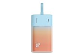 Powerbank - Baseus Popsicle 5200mAh 20W Powerbank with Built-in Lightning Cable (+ White Simple USB-C - USB-C 60W/20V/3A/30cm Cable) - Blue-Orange - 5200 mAh - P10055601713-00