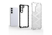 Mobil - Covers & Cases - Hurtel Honeycomb Case for Samsung Galaxy S23+ Armored Hybrid Cover Transparent - 9145576272329