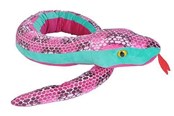 Plys - Wild Republic Plush Toy Snakes 137 cm Honeycomb Pink - 22185