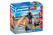 Figur - Playmobil Brandmand med vandpumpe - 71826
