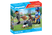 Figur - Playmobil Politieftersøgning med hund - 71731