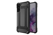 Mobil - Covers & Cases - Hurtel Hybrid Armor Case Tough Rugged Cover for Samsung Galaxy S22+ (S22 Plus) Black - 5907769337376