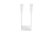 USB kabel - Puro 25W USB-C Spiral Cable - USB-C 1m - White - PUCCC25WSPWHI