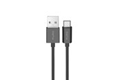 USB kabel - Puro 12W TPE USB-A Cable - microUSB 2m - Black - PUCM12W2MTBLK