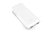 Powerbank - Puro Powerbank DAILY 10 PLUS 10000mAh 2x USBA / 1x USB-C 22.5W - White Powerbank - Hvid - 10000 mAh - PUFCBB100P3WHI