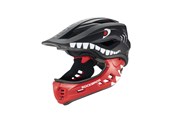 Cykeltilbehør - Rockbros TT-32006 Shark Children's Bike Helmet with Detachable Jaw Size S (48-52) - Black - TT-32006
