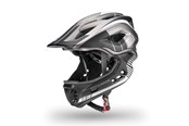 Cykeltilbehør - Rockbros TT-32SBTG-S children's bicycle helmet with removable chinbar size S - gray - TT-32SBTG-S
