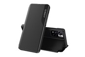 Mobil - Covers & Cases - Hurtel Eco Leather View Case Elegant Flip Cover Stand Function Poco M4 Pro 5G Black - 5907769338205
