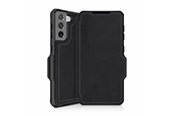 Mobil - Covers & Cases - ITSKINS HYBRID FOLIO cover for Samsung Galaxy S21 + 4G / 5G®. Black with recycled leather - SG3P-HYBRF-BKRL