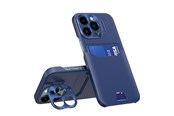 Mobil - Covers & Cases - Hurtel Leather Stand Case for Samsung Galaxy S23+ Cover Card Wallet with Stand Blue - 5907769353451