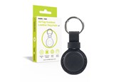 Mobil - Andet Tilbehør - Mobile Origin AirTag Outdoor Leather Keychain A7 black - MO-AOLK-BLK