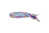 Plys - Wild Republic Plush Toy Snakes 137 cm Foil Dotted Rainbow - 27778