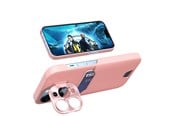 Mobil - Covers & Cases - Hurtel Leather Stand Case for Samsung Galaxy S23 Card Wallet Cover with Stand Pink - 9145576274903
