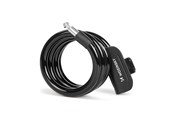 Cykeltilbehør - Wozinsky WPB-01R Portable Bike Lock with Anti-Theft Cable and 2 Keys for Electric Bikes and Motorcycles - Black - 5907769384776