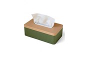 Boligindretning - Simiu TISSIVA - Papirdispenser - Firkantet - Oliven Grøn/Beige - 25 x 14cm - 5714255011739