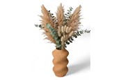 Boligindretning - Simiu SCRUNCHED - Vase - 21cm - Karamel - 5714255011852