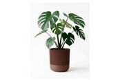 Boligindretning - Simiu GROWLOFT - Urtepotteskjuler Med Drypbakke - Mokka - 8,2cm høj - 5714255012132