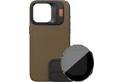Mobil - Adaptere & Opladere - PolarPro Kit - LiteChaser iPhone 15 Pro Case Deser - 131148