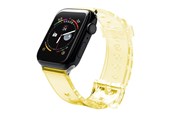 Smartwatch - Tilbehør - Hurtel Silicone Strap Bracelet Bracelet Strap Light for Apple Watch 42 / 44 mm - Yellow - 5907769332760