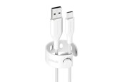 USB kabel - empower by PanzerGlass Racing 60W USB-A to USB-C Cable | USB 2.0 | 1.2M | Silver White - EM30290