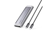 Lagringstilbehør - ORICO AXM2F M.2 SATA SSD USB-C 3.2 Disk Case - Gray - AXM2F-GY-BP