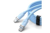 USB kabel - ORICO CDX 60W 3A Power Delivery USB-C - USB-C cable 1m - blue - CDX-60CC-BL-BP