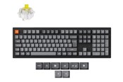 Tastatur - Keychron K10 MAX QMK/VIA Wireless Tri-Mode - Super Banana - Gaming Tastatur - Nordisk - Sort - K10M-H4-BO