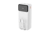 Powerbank - Dudao K15Max 30000mAh PD 22.5W Powerbank with USB-C and Lightning Cables - White - 30000 mAh - 6977196682485