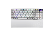 Tastatur - ASUS ROG Azoth 96 HE - Gaming Tastatur - Nordisk - Hvid - 90MP040H-BKNA30