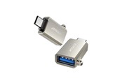 USB kabel - Joyroom S-H151 USB-C (male) / USB-A (female) Adapter with Lanyard Eyelet - Silver - S-H151_Pearl_Nickel
