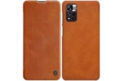Mobil - Covers & Cases - Nillkin Qin Case Case for Xiaomi Redmi Note 11 Pro+ (China) / Redmi Note 11 Pro (China) / Mi11i HyperCharge Camera Cover Holster Cover Flip Case Brown - 6902048234987