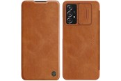 Mobil - Covers & Cases - Nillkin Qin Leather Holster Case Samsung Galaxy A73 Brown - 6902048237681
