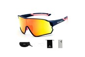 Cykeltilbehør - Rockbros 10134PL Polarized Cycling Glasses - Blue and Pink - Rockbros-10134PL