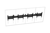 Vægbeslag, AV-Beslag & AV-Møbler - Vision mounting kit - heavy-duty - for 4 LCD displays - portrait - black - Max 120 kg - recommended for 55" - VFM-MNU/P4X55