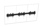Vægbeslag, AV-Beslag & AV-Møbler - Vision mounting kit - heavy-duty - for 3 LCD displays - portrait - black - Max 120 kg - recommended for 75" - VFM-MNU/P3X75