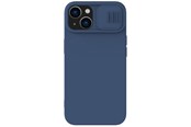 Mobil - Covers & Cases - Nillkin CamShield Silky Silicone Case iPhone 14 Plus Case Cover with Camera Cover Blue - 6902048249301