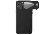 Mobil - Covers & Cases - Nillkin CamShield Leather S Case iPhone 14 Pro Max Case with Camera Cover Black - 6902048249745