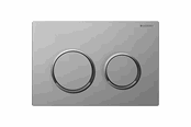 Installationssystemer - Geberit OMEGA20 betjeningsplade, matkrom/blank - 115.085.JQ.1